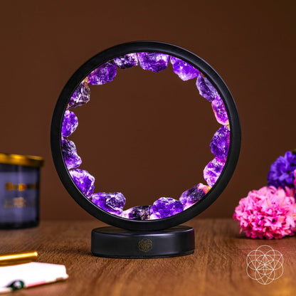 Amethyst Halo Lamp decorative bedside light with adjustable lighting modes